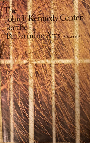 (Program) The John F. Kennedy Center for the Performing Arts. Yul Brynner starring in "Odyssey. A musical play." January, 1975.
