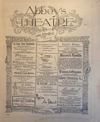 Abbey's Theatre, NY. "Captain Swift." With Herbert Beerbohm Tree. Feb. 18, 1895.