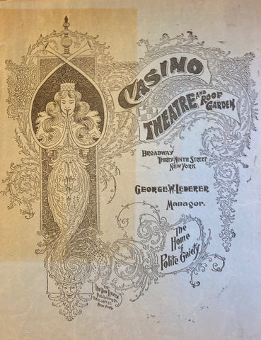 (Vaudeville) Casino Theatre, NY. "The Rounders." July 17, 1899.