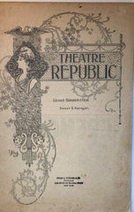 Theatre Republic, NY. Viola Allen stars in "In the Palace of the King." April 22, 1901.