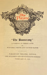 Paramount Theatre, Newton, MA. The Players in "The Boomerang." Feb. 27, 1933.