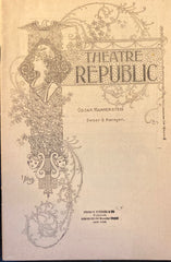 Theatre Republic, NY. "In the Palace of the King." April 15, 1901.