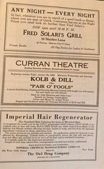 Kolb & Dill offer "Pair O' Fools." Curran Theatre, SF. Jan. 24, 1926.