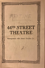 44th Street Theatre, NY. "Maytime." Feb. 25, 1918.