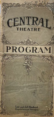 Central Theatre, NY. Alice Brady in "Forever After." Oct. 7, 1918.