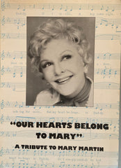 (Mary Martin) Shubert Theatre, NY. "Our Hearts Belong to Mary." Oct. 20, 1985.