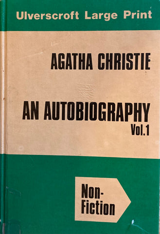 (Large Print) An Autobiography. By Agatha Christie. Vol. 1 & 2. (1979)