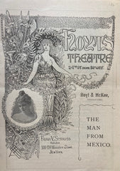 Hoyt's Theatre, NY. "The Man From Mexico." April 26, 1897.