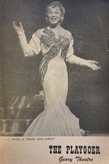Geary Theatre, SF. T. C. Jones stars in "Mask and Gown." August 11, 1958.