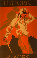 (Freda Lingstrom, Illustrator) Historic Places. London & North Eastern Railway. (N.d., ca. 1930)