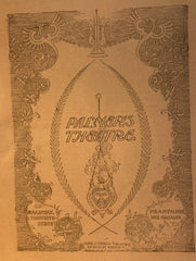 Palmer's Theatre, NY. "Roaring Dick & Co." Written by Maurice Barrymore. Nov. 16, 1896.