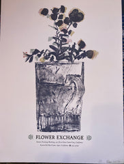 (Signed) Fine Press. Gene Holtan. Flower Exchange. Santa Cruz, CA. 1981.