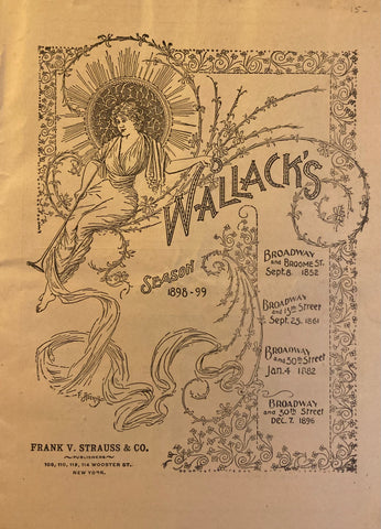 Wallack's Theatre, NY. "The Cuckoo." April 3, 1898.