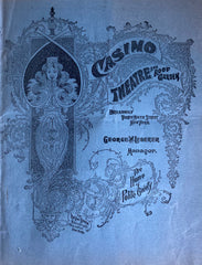 Casino Theatre, NY. The Alice Nielsen Opera Company in "The Singing Girl." Dec. 4, 1899.