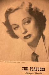 Alcazar Theatre, SF. Tallulah Bankhead stars in "Dear Charles." May 9, 1955.