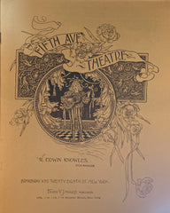 Fifth Avenue Theatre, NY. Fanny Davenport in "La Tosca." Jan. 31, 1898.