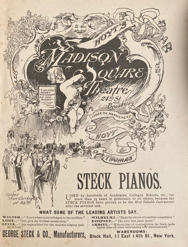 Madison Square Theatre, NY. "A Trip to Chinatown." Sept. 26, 1892.