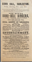 [Broadside] Royal Hand-Bell Ringers. Corn Hall, Harleston, England. Feb. 2, 1878.