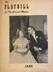 Coronet Theatre, NY. Basil Rathbone starring in "Jane." Feb. 18, 1952.