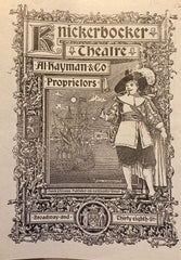 Knickerbocker Theatre, NY. "A Virginia Courtship." Feb. 28, 1898.