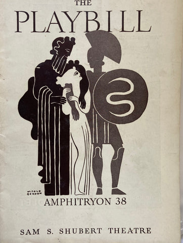 Shubert Theatre, NY. Lunt & Fontanne starring in "Amphitryon 38." Dec. 27, 1937.