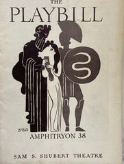 Shubert Theatre, NY. Lunt & Fontanne starring in "Amphitryon 38." Dec. 27, 1937.