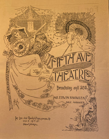 Fifth Avenue Theatre, NY. Mrs. Fiske in "Frou-Frou." March 20, 1899.