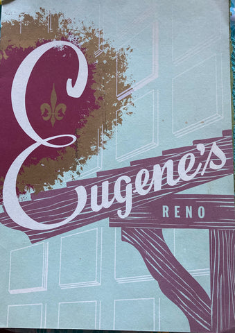(Menu) Eugene's. Reno, NV. (1950s)