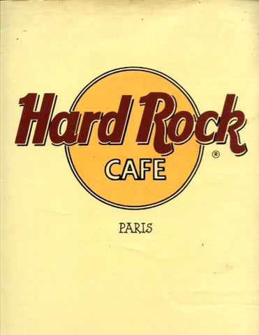 (Menu)  Hard Rock Cafe Paris.  [ca. 1990's].