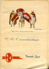 Cie Gle Transatlantique, French Ocean Liner Ile de France. 1926