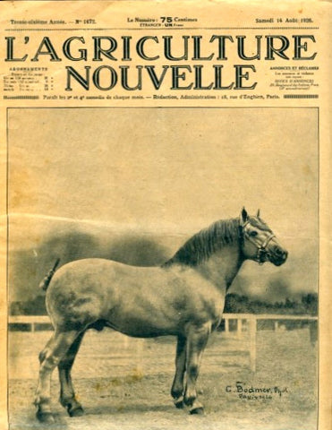 (Periodical)  L’Agriculture Nouvelle. [1926].