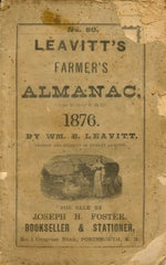 Leavitt's Farmer's Almanack, 1876.