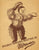 Marono the“chestnut man” mascot, ca. 1930's