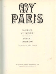 My Paris.  By Maurice Chevalier.