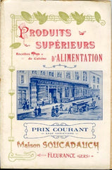 Prix Courant Maison Soucadauch 1900's