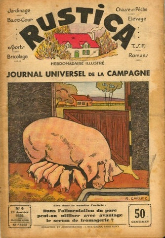 (Periodical)   Rustica, Journal Universel de la Campagne.  [1935].