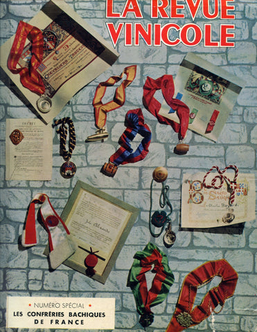 (Wine)  La Revue Vinicole. Les Confréries Bachiques de France.  1956.