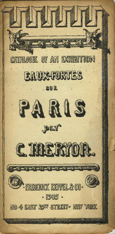 (French Art)  Catalogue of an Exhibition, Eaux-Fortes sur Paris par C[harles]. Meryon.  Keppel Gallery.  [1905].