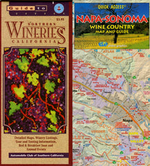 (Maps)  2 Maps:  Napa-Sonoma Wine Country Map and Guide, plus Guide to Wineries, Northern California.  [2002].
