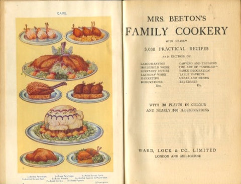Mrs. Beeton's Family Cookery.  [ca. early 1930's].
