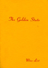 The Golden State Wine List ca. 1950's