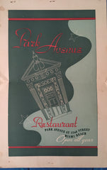 Park Avenue Restaurant & Club, Miami Beach 1940's