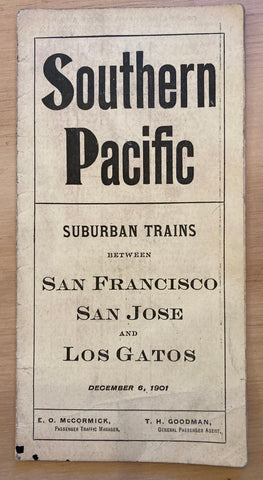 (Train Time Table) Southern Pacific. [December 6, 1901]