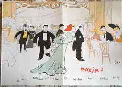 (Menu) Maxim's. [ca. 1980's].