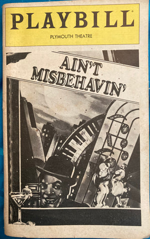 Ain't Misbehavin' The New Fats Waller Musical Show. October, 1980.