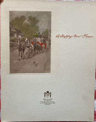 (Menu) The Arlington Hotel. Arkansas. [Jan. 1, 1936]