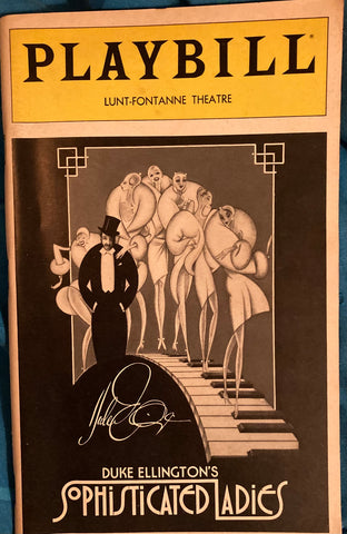 "Duke Ellington's Sophisticated Ladies." Playbill Theater Program. Lunt-Fontanne Theatre. 12/1981.