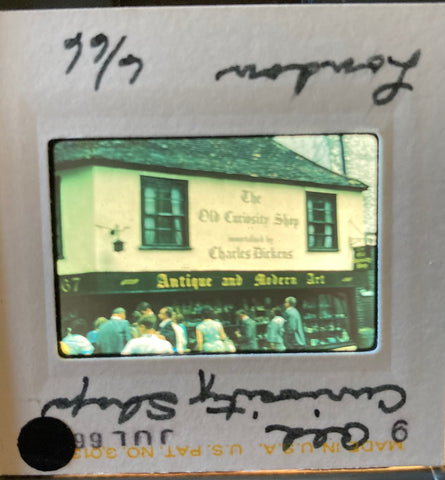 (Slides) London: 20 Color 35mm slides of the Thames, Big Ben, chimney pots. (1966)