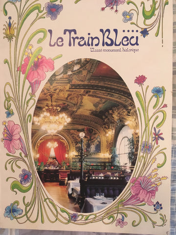 (Menu) Le Train Bleu. Gare de Lyon, Paris.  [Ca. 1987].