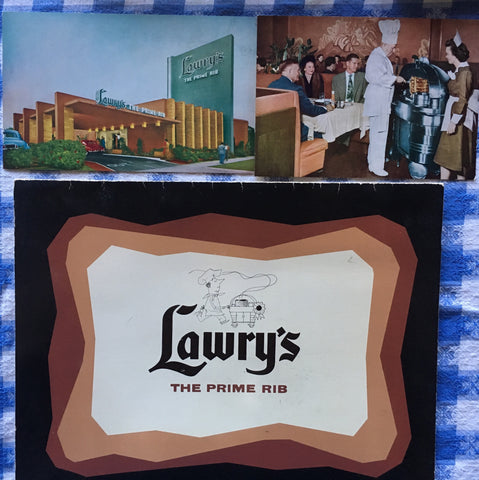 (Menu) Lawry's, The Prime Rib.  [ca. late 1950's].